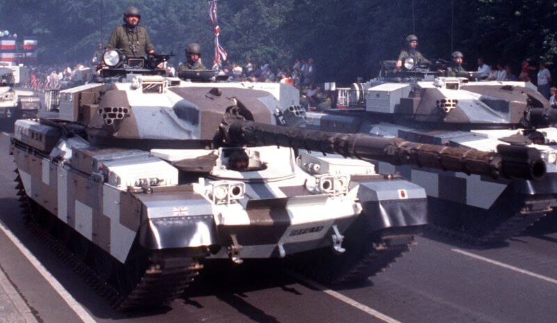 Chieftain tanks in West Berlin