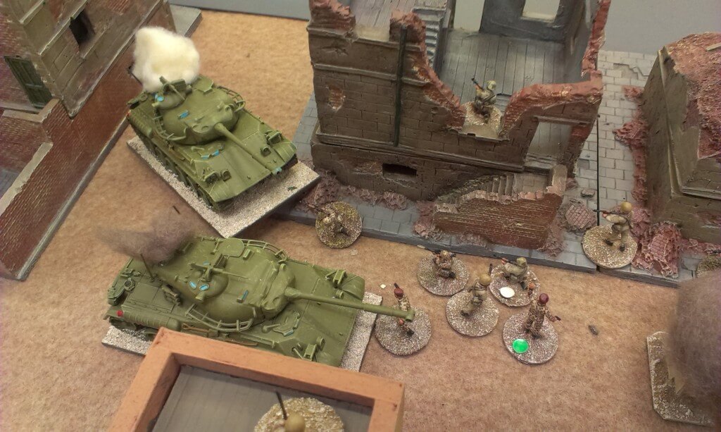 Government tanks being beaten off by Andreivian Turk infantry
