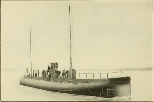 SMS Deutschland in Chesapeake Bay, approaching Baltimore